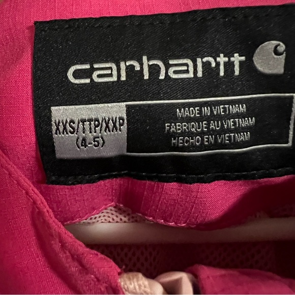 Carhartt, GIRLS' RUGGED FLEX RIPSTOP JACKET, pink, XXS 4-5 T - Picture 3 of 3